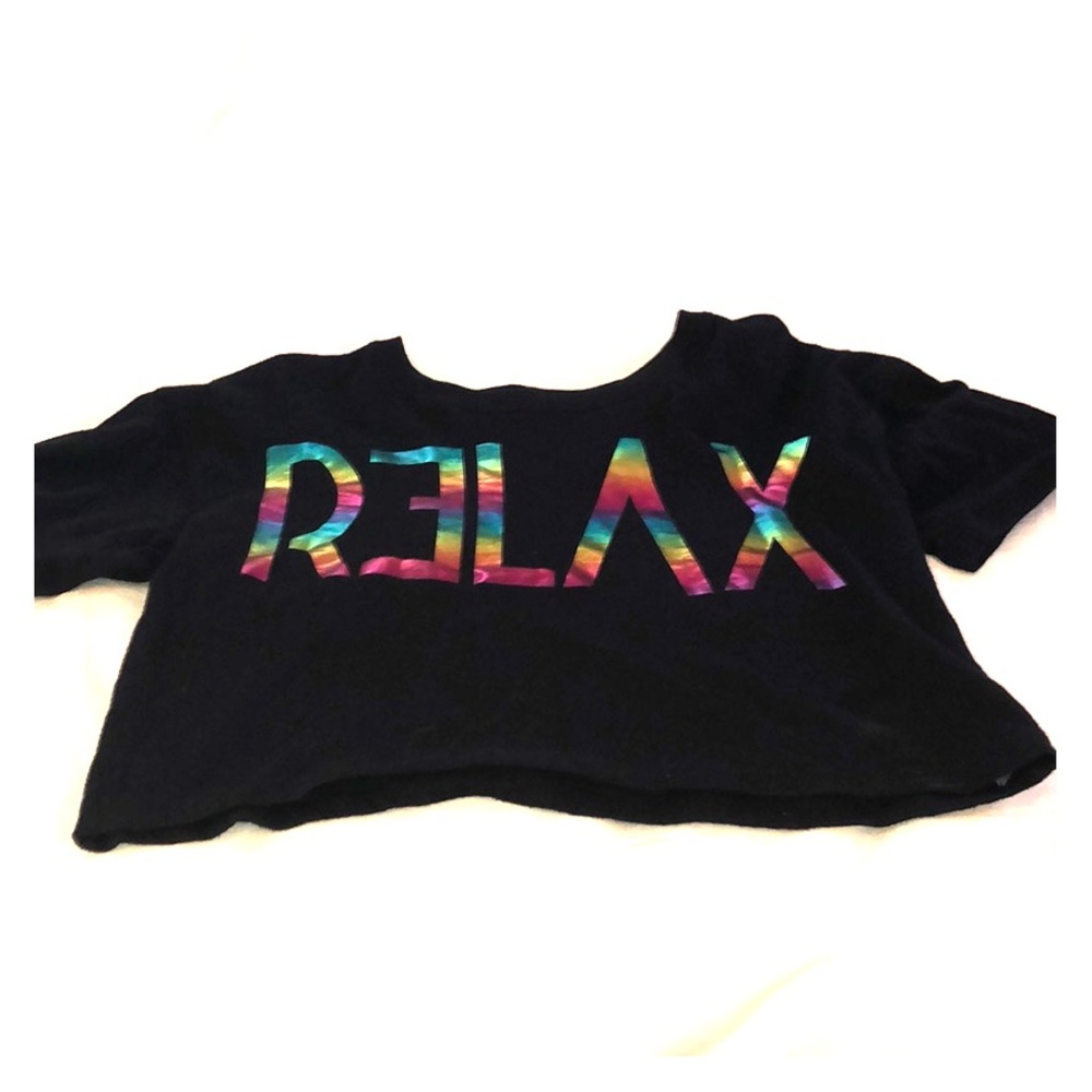 Black crop top
